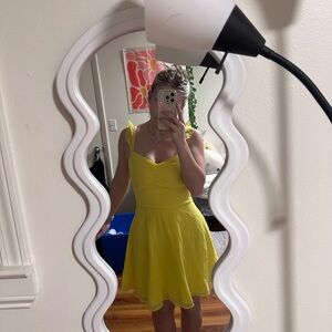 Amazon Yellow Mini Dress